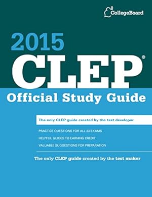 Imagen del vendedor de CLEP Official Study Guide 2015 a la venta por Reliant Bookstore