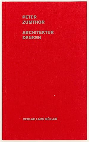 Bild des Verkufers fr Architektur denken zum Verkauf von Peter Bichsel Fine Books