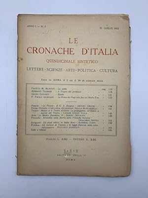 Le Cronache d'Italia, anno I, n. 3, 20 luglio 1922