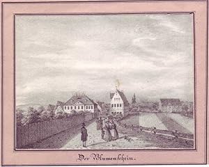 Der Blumenschein. Anonyme Lithographgie