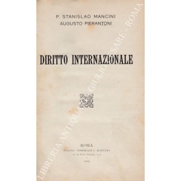 Bild des Verkufers fr Diritto internazionale zum Verkauf von Libreria Antiquaria Giulio Cesare di Daniele Corradi