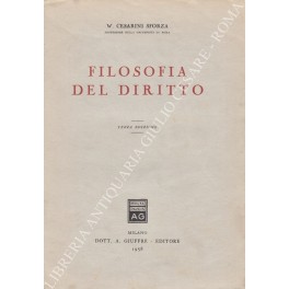 Seller image for Filosofia del diritto for sale by Libreria Antiquaria Giulio Cesare di Daniele Corradi