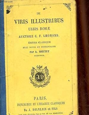 Bild des Verkufers fr De viris illustribus urbis romae - edition classique. zum Verkauf von Le-Livre