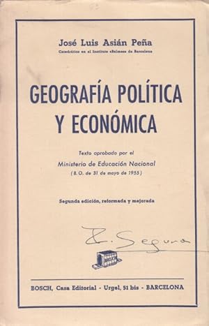 Imagen del vendedor de GEOGRAFA POLTICA Y ESPAOLA a la venta por Librera Vobiscum