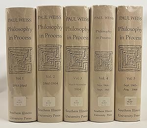 Seller image for Philosophy in Process in 5 Volumes: Vol. 1, 1955-1960; Vol. 2, 1960-1964; Vol. 3, March-Nov. 1964; Vol. 4, Nov. 26, 1964-Sept. 2, 1965; Vol. 5, Sept. 3, 1965-Aug. 27, 1968 for sale by Gordon Kauffman, Bookseller, LLC
