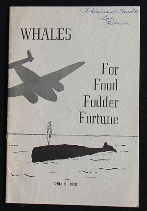 Imagen del vendedor de Whales For Food Fodder Fortune a la venta por JP MOUNTAIN BOOKS