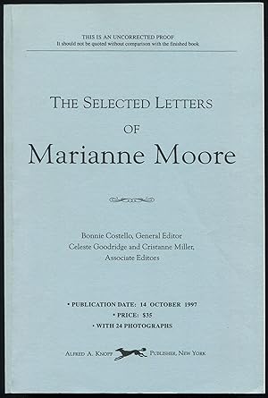 Immagine del venditore per The Selected Letters of Marianne Moore venduto da Between the Covers-Rare Books, Inc. ABAA