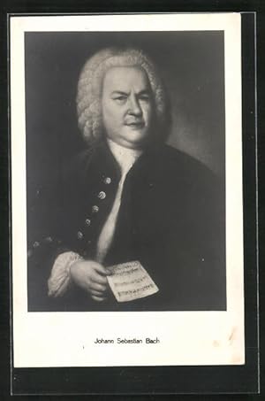 Bild des Verkufers fr Ansichtskarte Komponist Johann Sebastian Bach zum Verkauf von Bartko-Reher