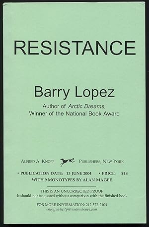 Image du vendeur pour Resistance mis en vente par Between the Covers-Rare Books, Inc. ABAA