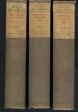 Memoirs of the Emperor Napoleon - Three [3] Volumes