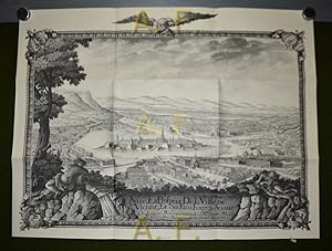 Seller image for Ansicht der Stadt Wien mit den Vorstdten, lavierte Tuschfederzeichung aus: "Atlas du cours du Danube avec les plans, vues et perspective des villes, chteaux et abbayes (.) par F. N. de Sparr", 1742, sterreichisches Staatsarchiv // Faksimile Ausgabe - Kopie (Nachdruck) for sale by Antiquarische Fundgrube e.U.