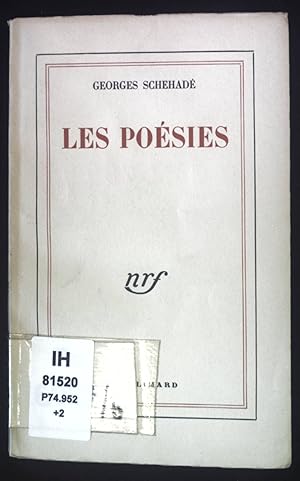 Bild des Verkufers fr Les Poesies. zum Verkauf von books4less (Versandantiquariat Petra Gros GmbH & Co. KG)