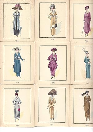 La Mode féminine de 1910 à 1915 - 20 Planches en couleurs