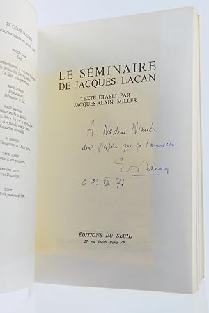 Le Séminaire Livre XI : les quatre Concepts fondamentaux de la Psychanalyse