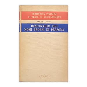 Renzo Sertoli Salis - Dizionario dei nomi propri di persona