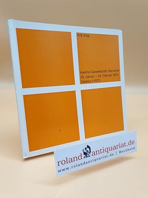 Immagine del venditore per Katalog 1/1970. Kestner-Gesellschaft Hannover 23. Januar - 22. Februar 1970. venduto da Roland Antiquariat UG haftungsbeschrnkt