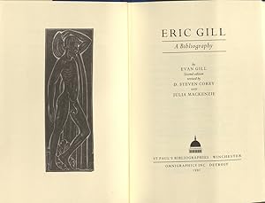 Eric Gill A Bibliography [1882-1940]