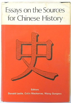 Bild des Verkufers fr Essays on the Sources for Chinese History zum Verkauf von PsychoBabel & Skoob Books