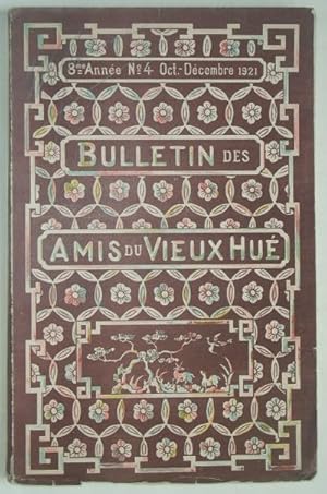 Seller image for Bulletin des Amis du Vieux Hu, 8e anne, n4, octobre-dcembre 1921, for sale by LIBRAIRIE L'OPIOMANE