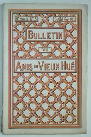 Seller image for Bulletin des amis du Vieux Hu, 8e anne, n3, juillet-sept 1921, for sale by LIBRAIRIE L'OPIOMANE