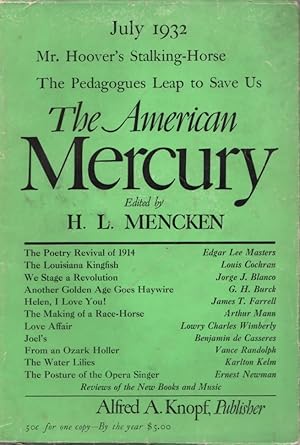 Bild des Verkufers fr The American Mercury: Vol. XXVI, No. 103: July 1932 zum Verkauf von Clausen Books, RMABA