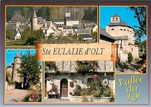 Postkarte Carte Postale 13786406 Sainte-Eulalie-d Olt Vues d ensemble de la ville Vallée du Lot E...