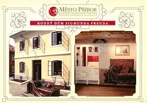 Postkarte Carte Postale 73787582 Mesto-Pribor Freiberg Maehren CZ Rodny Dum Sigmunda Freuda