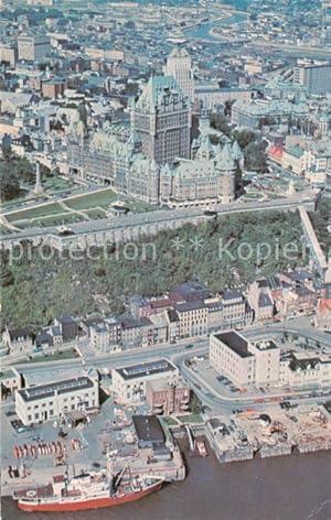 Imagen del vendedor de Postkarte Carte Postale 73783111 Quebec Canada Birds eye view of the city a la venta por Versandhandel Boeger