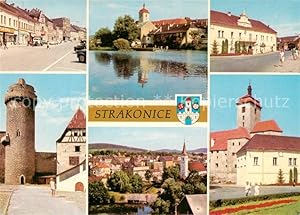 Postkarte Carte Postale 73786978 Strakonice Strakonitz CZ Stadtansichten Turm Kirche