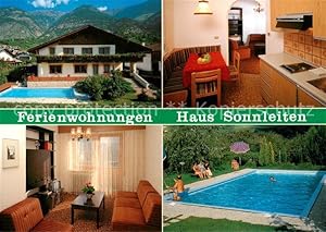 Postkarte Carte Postale 73788440 Goldrain Vinschgau Ferienwohnungen Haus Sonnleiten Apartements P...