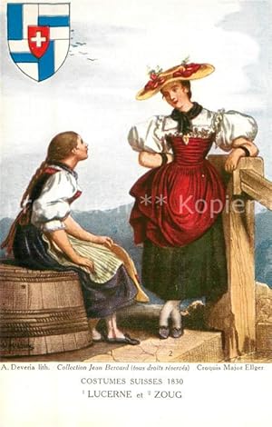 Image du vendeur pour Postkarte Carte Postale 73791690 Trachten Schweiz Lucern Zoug mis en vente par Versandhandel Boeger