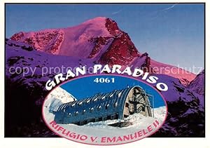 Postkarte Carte Postale 73787214 Valsavarenche Aosta IT Tramonto su Gran Paradiso e il rivugio Vi...