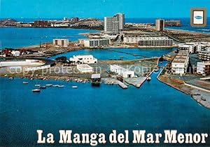 Postkarte Carte Postale 73787657 La Manga del Mar Menor ES Club Náutico y La Gola vista aérea