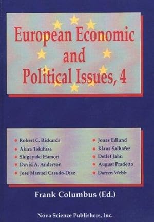 Image du vendeur pour European Economic and Political Issues, Volume 4 mis en vente par J. HOOD, BOOKSELLERS,    ABAA/ILAB