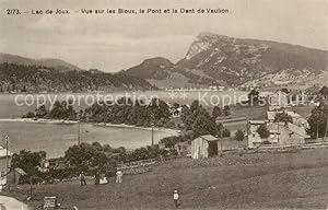 Postkarte Carte Postale 13794475 Lac de Joux VD Vue sur les Bioux - le Pont et la Dent de Vaulion