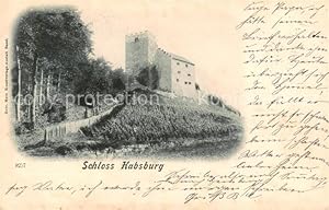 Postkarte Carte Postale 13794613 Schloss Habsburg Brugg AG Aussenansicht d. Schlosses