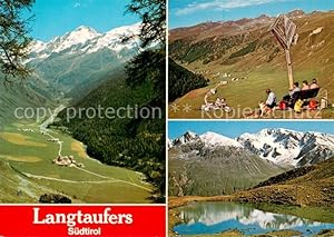 Postkarte Carte Postale 73795793 Langtaufers Graun Resia Trento IT Panorama Langtauerertal Wander...