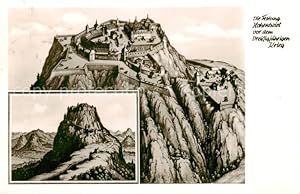 Bild des Verkufers fr Postkarte Carte Postale 73797142 Singen Hohentwiel Festung Hohenwiel vor dem Dreissigjaehrigen Krieg Kue zum Verkauf von Versandhandel Boeger