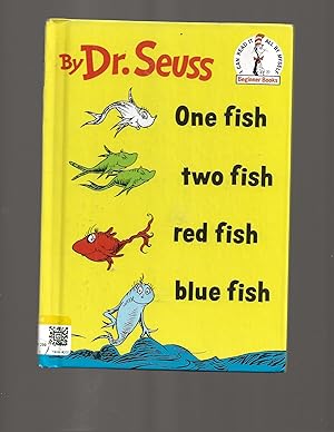 Dollhouse Miniature Replica Book Dr Seuss One Fish Two Fish Red Fish Blue Fish 