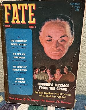 Fate Magazine; True Stories of the Strange, The Unusual, The Unknown January 1950 Vol 3 No 1