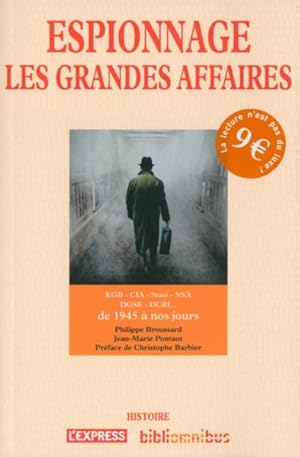 Seller image for espionnage les grandes affaires for sale by Chapitre.com : livres et presse ancienne