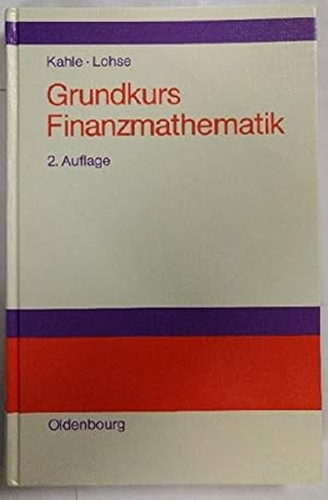 Imagen del vendedor de Grundkurs Finanzmathematik a la venta por Gabis Bcherlager