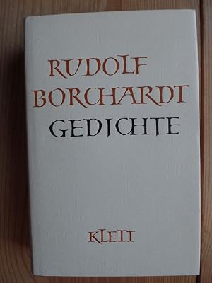 Imagen del vendedor de Gedichte. Gesammelte Werke in Einzelbnden [Mit einem Gedenkw. von Rudolf Alexander Schrder] a la venta por Antiquariat Rohde