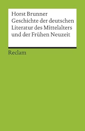 Bild des Verkufers fr Geschichte der deutschen Literatur des Mittelalters und der Frhen Neuzeit im berblick zum Verkauf von Smartbuy