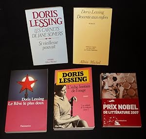 Image du vendeur pour Lot de 5 ouvrages de Doris Lessing : Les Carnets de Jane Somer : Si vieillesse pouvait - Descente aux enfers - Le Rve le plus doux - L'Echo lointain de l'ouvrage - Un enfant de l'amour (5 volumes) mis en vente par Abraxas-libris