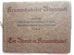 Krummhübeler Almanach überreicht anläßlich der Veranstaltung in Berlin, Zoologischer Garten, am 6...