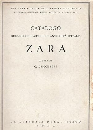 Immagine del venditore per Catalogo delle cose d'arte e di antichit d'Italia ZARA venduto da MULTI BOOK