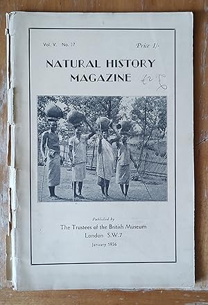 Natural History Magazine January 1936 Vol.V No.37