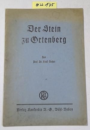 Bild des Verkufers fr Der Stein zu Ortenberg zum Verkauf von Antiquariat Trger