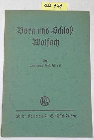 Bild des Verkufers fr Burg und Schlo Wolfach zum Verkauf von Antiquariat Trger